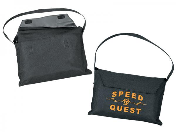 Table Throw Carry Storage Bag - black - Logo Option Available - Shoulder Strap - Velcro Flap Closure - Durable Construction - Holds a 8ft or smaller throw