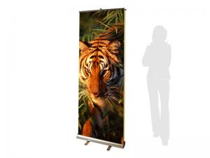 PRONTO2 2-Sided Retractable Banner Stand - Silver