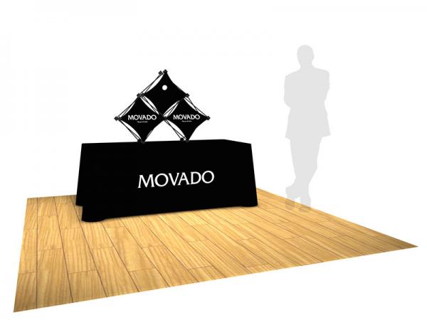 SalesMate 3quad Table Top Kit E - Shown on a 6ft Table - This is the official Patented Xpressions! Insist on the best, get the real thing