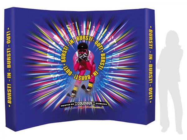 VBURST 10' Curved Fabric Pop-up