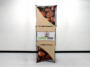 X1 2.5ft - 1x3 O Fabric Pop-Up Display