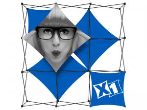 X1 8ft - 3x3 C Fabric Pop-Up Display