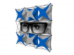 X1 8ft - 3x3 S Fabric Pop-Up Display