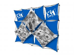 X1 10ft - 4x3 M Fabric Pop-Up Display