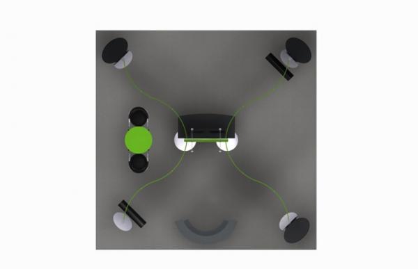 RE-9007 Rental Exhibit / 20 x 20 Island Trade Show Display -- Image 2