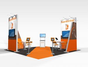 RE-9074 Bankinter Trade Show Rental Exhibit -- Image 1