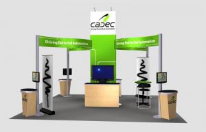 RE-9007 Rental Exhibit / 20 x 20 Island Trade Show Display -- Image 1