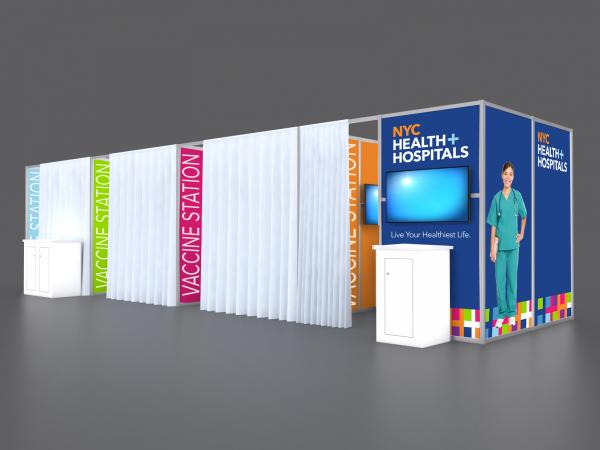 Vaccination Rooms with Graphics