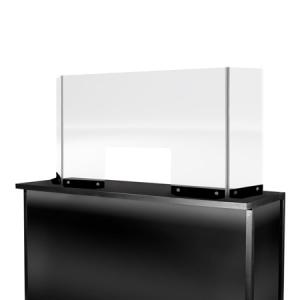 Clear Divider, Bar/Counter (CEAC-022) -- Trade Show Rental Furniture