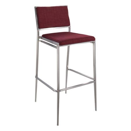 CEBS-031 | Marina Barstool Red Fabric -- Trade Show Furniture Rental