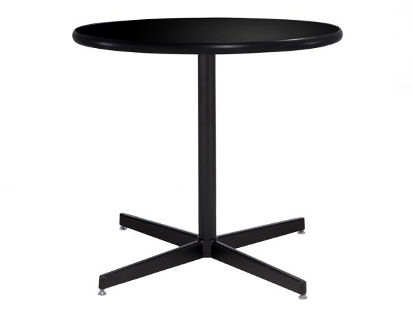 30" Round Cafe Table w/ Black Top and Standard Black Base (CECA-024)
 -- Trade Show Furniture Rental