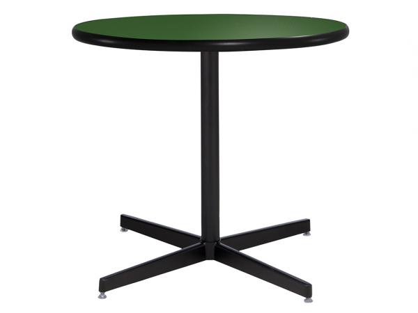 30" Round Cafe Table w/ Green Top and Standard Black Base (CECA-025)
 -- Trade Show Furniture Rental