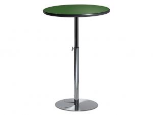 30" Round Bar Table w/ Green Top and Hydraulic Base (CEBT-030)
 -- Trade Show Furniture Rental