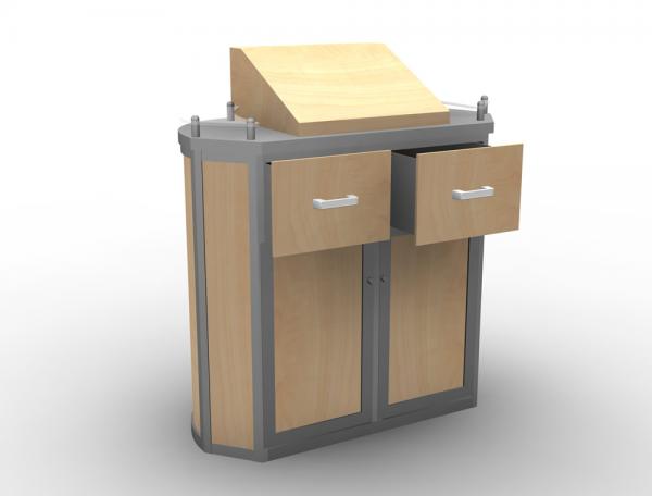 MOD-1189 Trade Show Counter -- Back 