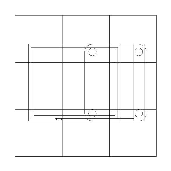 ECO-33C Sustainable Pedestal - Plan View