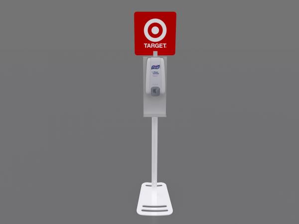 MOD-9003 Hand Sanitizer Stand with Graphic -- Image 1