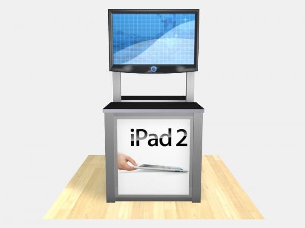 RE-1233 / Double-Sided Rectangular Counter Kiosk - Image 2