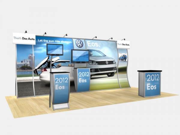 RE-2004 Rental Exhibit / 10' x 20' Inline Trade Show Display Image 1