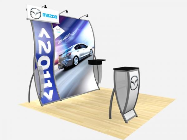 RE-1011 Rental Exhibit / 10 x 10 Inline Trade Show Display -- Image 1