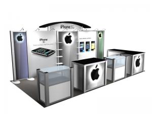 RE-2020 Rental Exhibit / 10� x 20� Inline Trade Show Display � Image 1